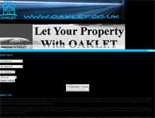 Tablet Screenshot of oaklet.homeflow.co.uk