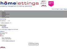 Tablet Screenshot of home-lettings.homeflow.co.uk